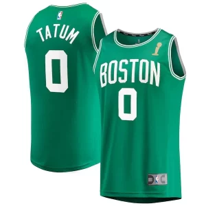 Fascinante Elegante Resistente Jayson Tatum Boston Celtics 2024 NBA Finals Champions Fast Break Replica Player Jersey Kelly Green Icon Edition