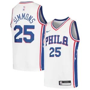Fascinante Gorgeous Ben Simmons Philadelphia 76ers Nike Youth Swingman Jersey White/Royal
