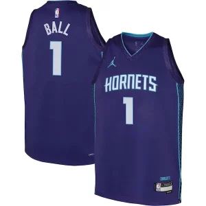 Fascinante Incantevole Elegante LaMelo Ball Charlotte Hornets Jordan Brand Youth Swingman Jersey Statement Edition Purple