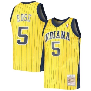 Fascinante Jalen Rose Indiana Pacers 1999/00 Hardwood Classics Swingman Jersey Gold