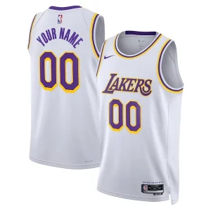 Fascinante Lussuoso Los Angeles Lakers Nike Unisex Swingman Custom Jersey White Association Edition