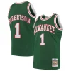 Fascinante Oscar Robertson Milwaukee Bucks 1971/72 Hardwood Classics Swingman Jersey Green