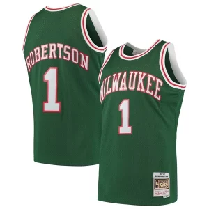 Fascinante Oscar Robertson Milwaukee Bucks 1971/72 Hardwood Classics Swingman Jersey Green