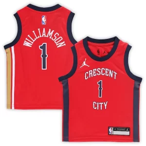 Fascinante Prestigioso Resistente Zion Williamson New Orleans Pelicans Jordan Brand Preschool 2022/23 Replica Jersey Statement Edition Red