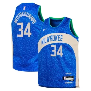 Fascinante Robusto Duraturo Giannis Antetokounmpo Milwaukee Bucks Nike Youth Swingman Replica Jersey City Edition Royal