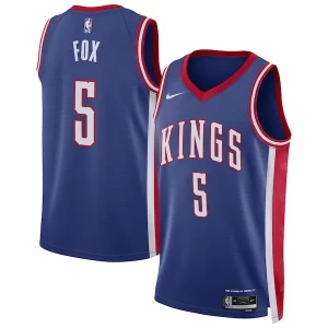 Fascinante Robusto Raffinato De'Aaron Fox Sacramento Kings Nike Unisex 2024/25 Swingman Player Jersey City Edition Blue