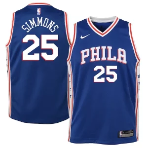 Fascinante Splendido Ben Simmons Philadelphia 76ers Nike Youth Swingman Jersey Royal Icon Edition/White