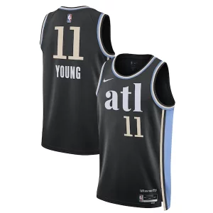 Fascinante Trae Young Atlanta Hawks Nike Unisex 2023/24 Swingman Jersey Black City Edition