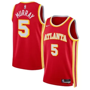 Gorgeous Dejounte Murray Atlanta Hawks Nike Unisex Swingman Jersey Icon Edition Red