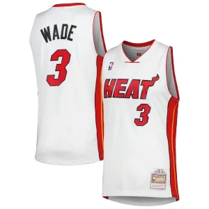 Gorgeous Dwyane Wade Miami Heat 2001/02 Hardwood Classics Swingman Jersey White