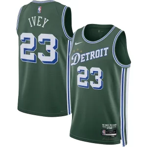 Gorgeous Jaden Ivey Detroit Pistons Nike 2022/23 Swingman Jersey City Edition Green
