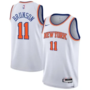 Gorgeous Jalen Brunson New York Knicks Nike Youth Association Swingman Jersey White