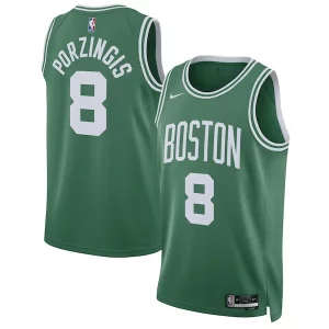 Gorgeous Kristaps Porzingis Boston Celtics Nike Unisex Swingman Jersey Icon Edition Kelly Green