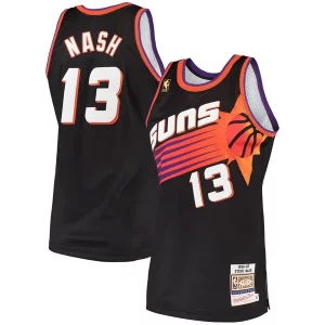 Gorgeous Lussuoso Steve Nash Phoenix Suns 1996/97 Hardwood Classics Authentic Jersey Black