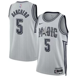 Gorgeous Paolo Banchero Orlando Magic Nike Unisex 2024/25 Swingman Player Jersey City Edition Silver