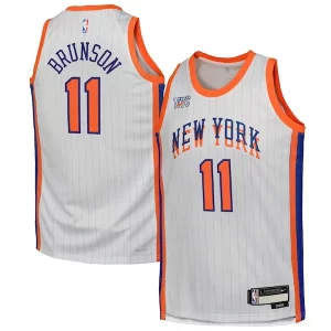 Gorgeous Resistente Classico Jalen Brunson New York Knicks Nike Youth 2024/25 Swingman Player Jersey City Edition White