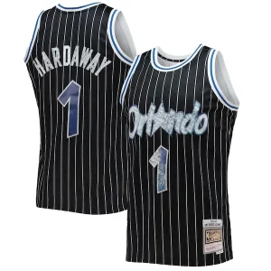 Gorgeous Resistente Penny Hardaway Orlando Magic 1996/97 Hardwood Classics NBA 75th Anniversary Diamond Swingman Jersey Black