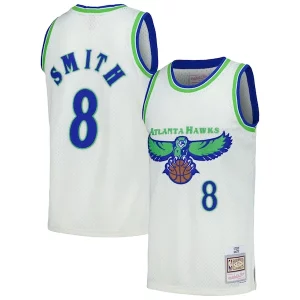 Gorgeous Resistente Robusto Steve Smith Atlanta Hawks Chainstitch Swingman Jersey Cream