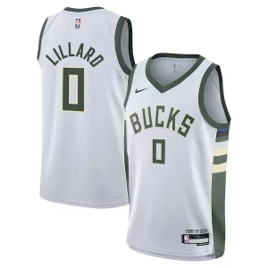 Gorgeous Sofisticato Incantevole Damian Lillard Milwaukee Bucks Nike Youth Swingman Jersey Association Edition White