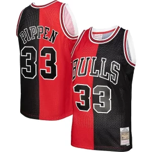 Gorgeous Sofisticato Scottie Pippen Chicago Bulls Big & Tall Hardwood Classics 1997/98 Split Swingman Jersey Red/Black