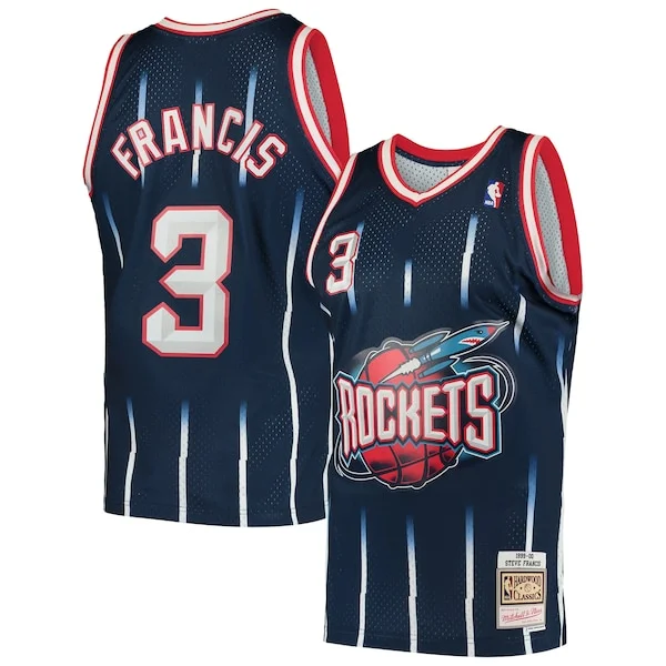 Gorgeous Steve Francis Houston Rockets Hardwood Classics Swingman Jersey Navy