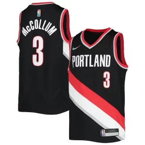 Incantevole Carino C.J. McCollum Portland Trail Blazers Nike Youth 2021/22 Diamond Swingman Jersey Icon Edition Black