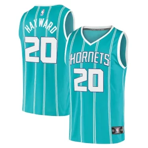 Incantevole Gordon Hayward Charlotte Hornets 2020/21 Fast Break Replica Player Jersey Teal Icon Edition
