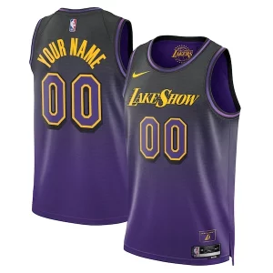 Incantevole Los Angeles Lakers Nike Unisex 2024/25 Custom Swingman Jersey City Edition Purple