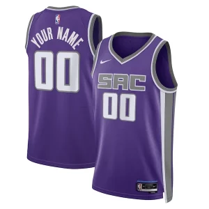 Incantevole Magnifico Lussuoso Sacramento Kings Nike Unisex Swingman Custom Jersey Purple Icon Edition