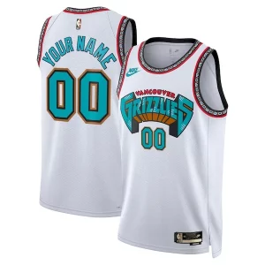 Incantevole Memphis Grizzlies Nike Unisex Adult Swingman Custom Jersey Classic Edition White