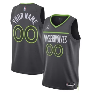 Incantevole Minnesota Timberwolves Jordan Brand Unisex 2022/23 Swingman Custom Jersey Statement Edition Black