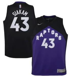 Incantevole Pascal Siakam Toronto Raptors Nike Youth 2020/21 Swingman Player Jersey Black/Purple Earned Edition