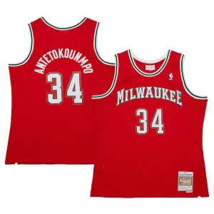 Incantevole Prestigioso Giannis Antetokounmpo Milwaukee Bucks 2014/15 Hardwood Classics Swingman Jersey Red