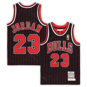 Incantevole Resistente Bellissimo Michael Jordan Chicago Bulls Preschool 1996/97 Hardwood Classics Authentic Jersey Black/Red/White