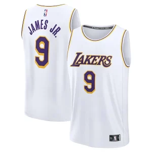 Stupendo Sofisticato Bronny James Los Angeles Lakers Fast Break Replica Player Jersey Association Edition White