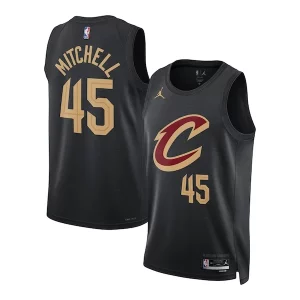 Lussuoso Donovan Mitchell Cleveland Cavaliers Jordan Brand Unisex Swingman Jersey Statement Edition Black