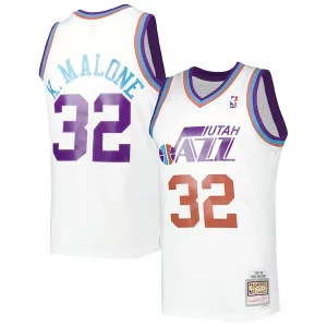 Lussuoso Duraturo Pratico Karl Malone Utah Jazz 1991/92 Hardwood Classics Reload 3.0 Swingman Jersey White