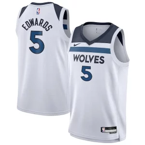 Lussuoso Eccezionale Anthony Edwards Minnesota Timberwolves Nike Youth Swingman Jersey Association Edition White