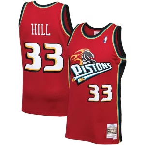 Lussuoso Grant Hill Detroit Pistons 1999/00 Hardwood Classics Swingman Jersey Red