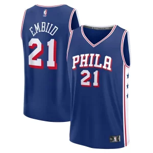 Lussuoso Ottimo Stupendo Joel Embiid Philadelphia 76ers Fast Break Replica Player Jersey Icon Edition Royal