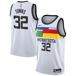 Pratico Attraente Comodo Karl Anthony Towns Minnesota Timberwolves Nike Unisex 2022/23 Swingman Jersey City Edition White
