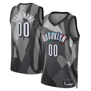 Magnifico Brooklyn Nets Nike Unisex 2024/25 Custom Swingman Jersey City Edition Gray
