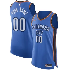 Magnifico Comodo Bellissimo Oklahoma City Thunder Nike Authentic Custom Jersey Blue Icon Edition
