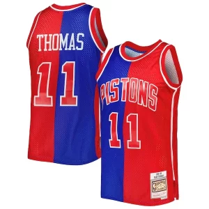 Magnifico Cool Fascinante Isiah Thomas Isiah Thomas Hardwood Classics 1988/89 Split Swingman Jersey Blue/Red