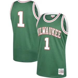 Magnifico Fantastico Oscar Robertson Milwaukee Bucks 2001/02 Hardwood Classics Swingman Jersey Green