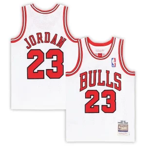 Magnifico Fascinante Cool Michael Jordan Chicago Bulls Preschool 1997/98 Hardwood Classics Authentic Jersey White/Black/Red
