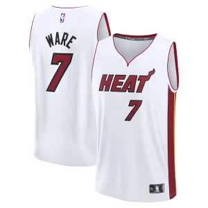 Comodo Kel'el Ware Miami Heat Fast Break Replica Player Jersey Association Edition White