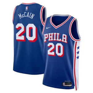 Magnifico Lussuoso Jared McCain Philadelphia 76ers Nike Swingman Jersey Icon Edition Royal