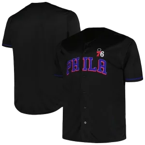 Magnifico Philadelphia 76ers Profile Big & Tall Pop Jersey Black