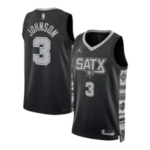 Magnifico Pratico Keldon Johnson San Antonio Spurs Jordan Brand Unisex Swingman Jersey Statement Edition Black